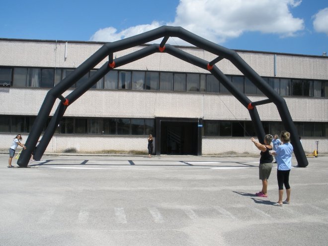 Strutture autoportanti gonfiabili a disegno